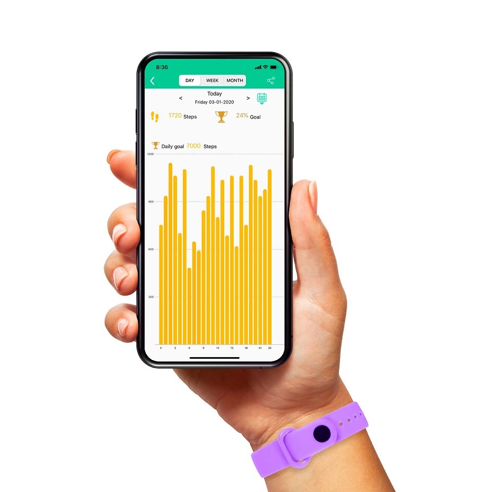 Tikkers Kids Smart Fitness Activity Tracker Purple TKS010009